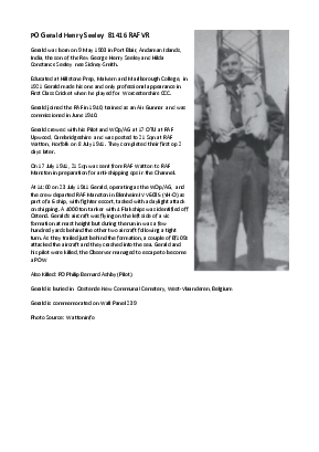 A preview of a PDF biography for Seeley, Gerald Henry